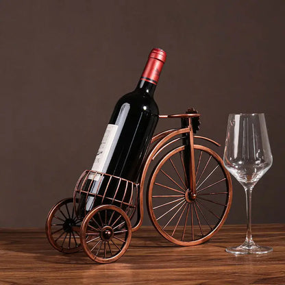 European-Style Vintage Carriage Wine Rack-4
