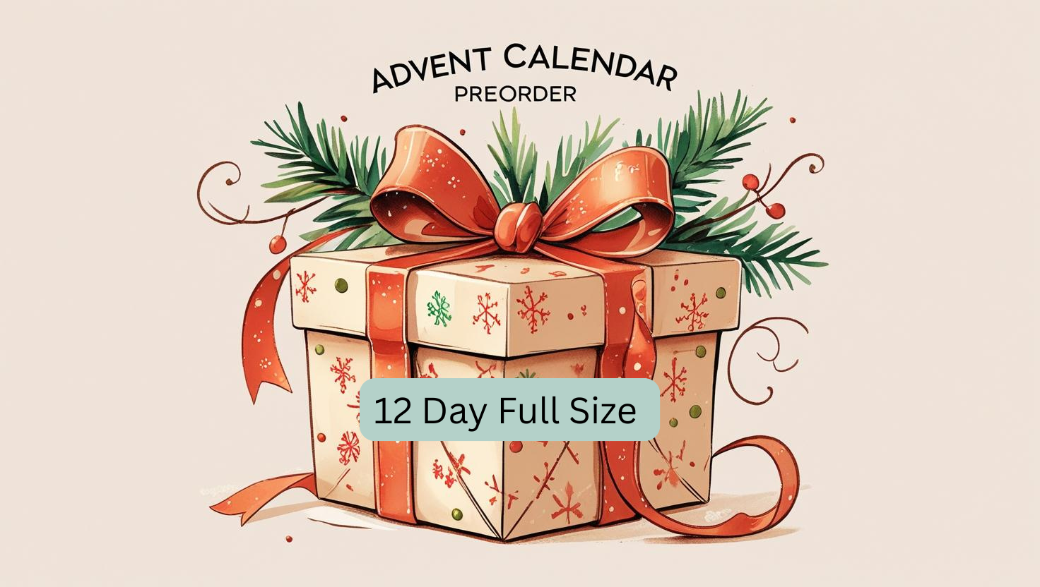🎁 12-Day Advent Calendar – Full Size Natural Spa Treats-0