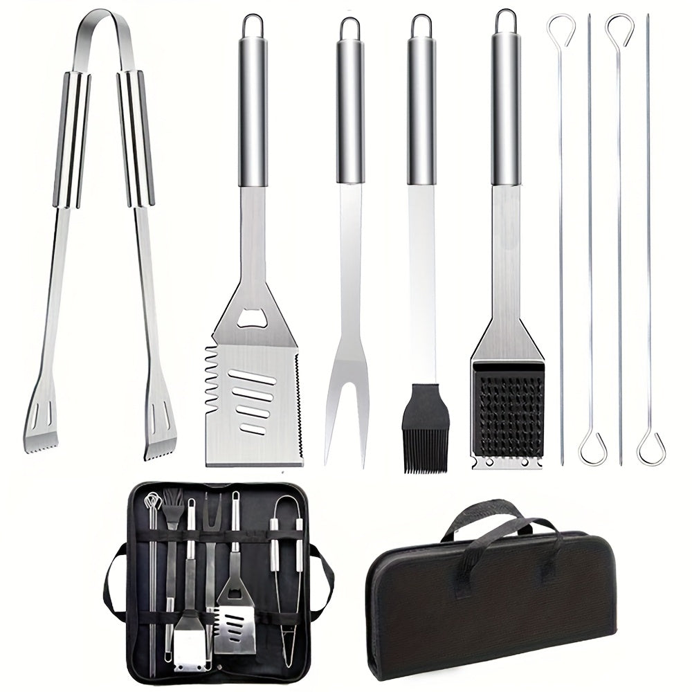 BBQ Grilling Stainless Steel Accessories Set (10pcs)-0