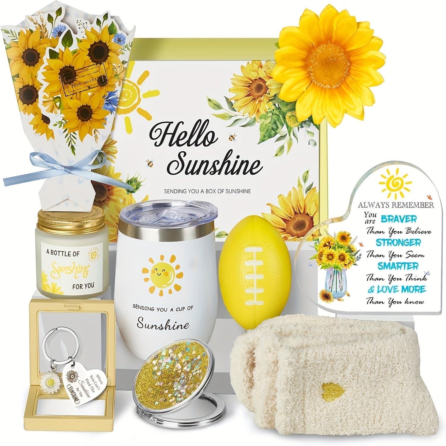 Sunflower Stainless Steel Cup Gift Set-0