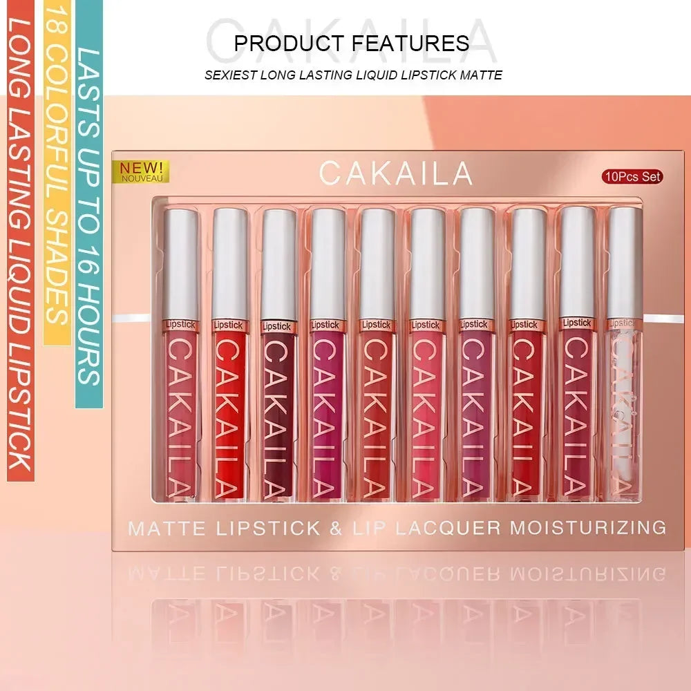 KACAILA 6/10 Colors Lipstick Set Velvet Matte Gift Set-2