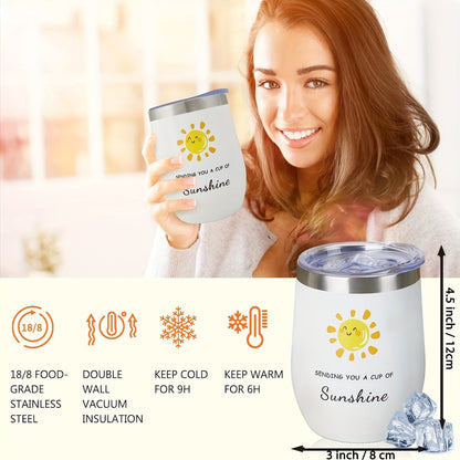 Sunflower Stainless Steel Cup Gift Set-2