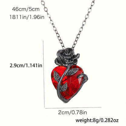 Love Rose Necklace Elegant Gift-1
