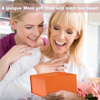 Heart-Shaped Bamboo Gift Box with Pendant Necklace-4